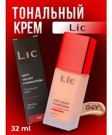 Lic Facial Tonal Cream Soft Velvet Foundation 04Y 32ml