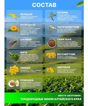 FitoContinent Herbs collection for the stomach Gastric 100 g - Buy Online on GoSupps.com