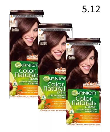 Garnier Color Naturals 5.12 Paint ice brown -haired 3 pieces
