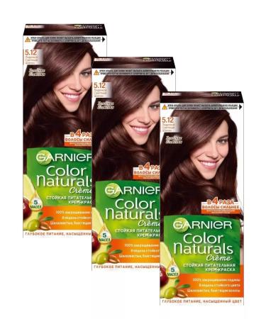 Garnier Color Naturals 5.12 Paint ice brown -haired 3 pieces - Buy Online on GoSupps.com