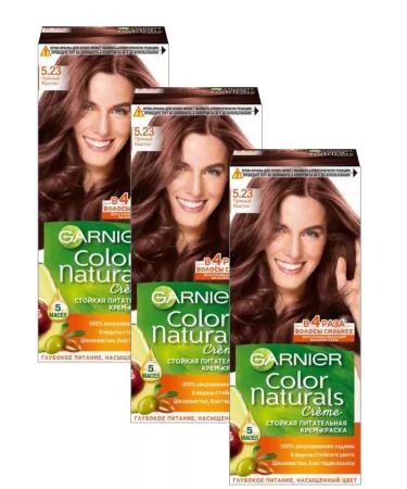 Garnier Color Naturals 5.23 Hair dyeing spacy 3 pieces - Buy Online on GoSupps.com