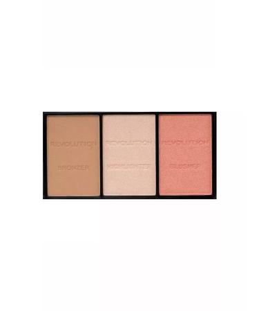 Revolution Makeup Bronzer sculptor highlighter blush shade Ultra Fair - Buy Online on GoSupps.com