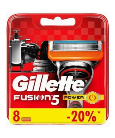 Gillete Exchange cassettes for razor Julet Fusion5 Power 8pcs - Buy Online on GoSupps.com