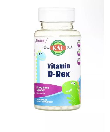 KAL Vitamin D3 for children D-Rex 90 desirable tablets