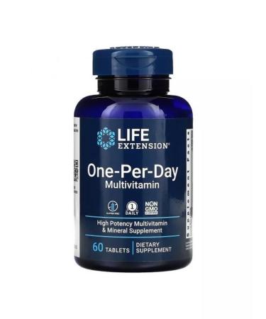 Life extension One-Per-Day Tablets 60 Tablets - Buy Online on GoSupps.com
