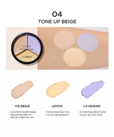 THE SAEM Cover Cover Perfection Triple Pot Concealer 04 - Buy Online on GoSupps.com