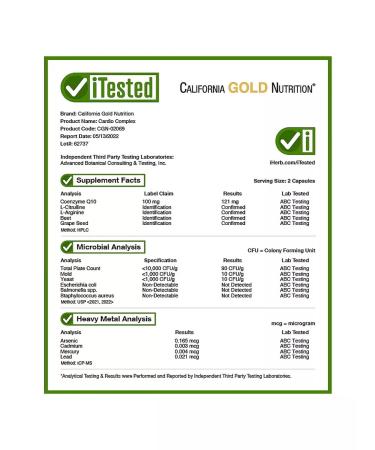 California Gold Nutrition Cardiocomplex for heart health - Buy Online on GoSupps.com