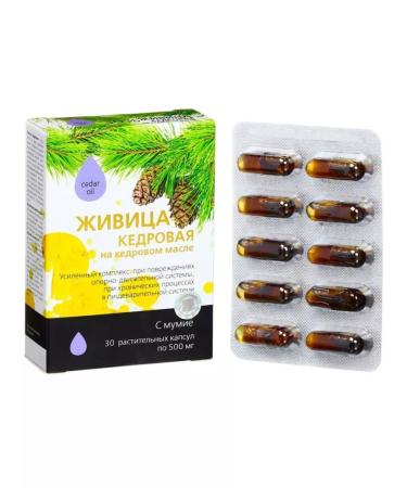 Sashera honey Kedrovka Zhivitsa with mumiye for joints and bones 30 capsules - Buy Online on GoSupps.com