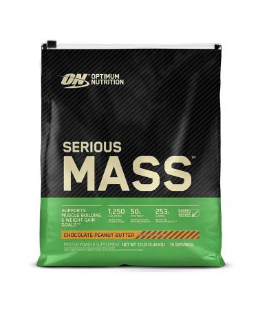 Optimum Nutrition Heiner Serious Mass 5440 g chocolate-peanut oil - Buy Online on GoSupps.com