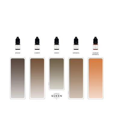 Queen Pigments by Marina Koroleva Mineral pigment for permanent eyebrow fabric 10 ml - Buy Online on GoSupps.com