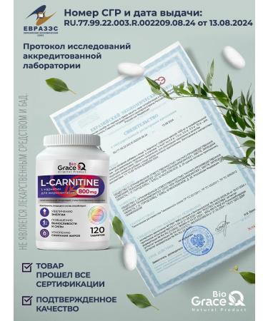 GraceBioQ l carnitine fat burner sports for weight loss - Buy Online on GoSupps.com