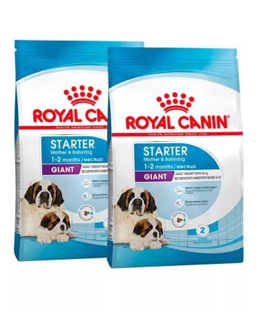 ROYAL CANIN Dry food Giant Starter for puppies of large rocks 4 kg 2 pcs - Buy Online on GoSupps.com