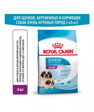 ROYAL CANIN Dry food Giant Starter for puppies of large rocks 4 kg 2 pcs - Buy Online on GoSupps.com