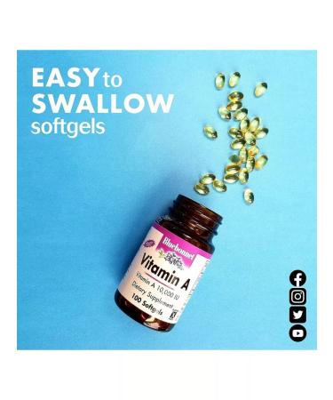 Bluebonnet Nutrition Vitamin A 3000 mcg (10 000 me) - Buy Online on GoSupps.com