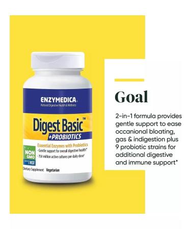 enzymedica Digest Basic + probiotics 90 capsules - Buy Online on GoSupps.com