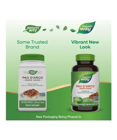 Nature's Way Ant Tree bark Pau d'Arco 180 capsules - Buy Online on GoSupps.com