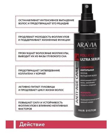 ARAVIA Professional Ampulus serum against hair loss 150 ml - Buy Online on GoSupps.com