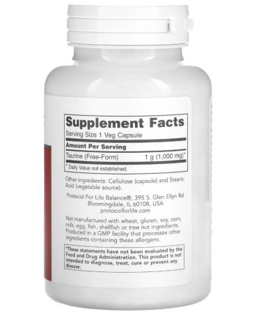 Life Balance Protocol Iherb Taurine antioxidants - Buy Online on GoSupps.com