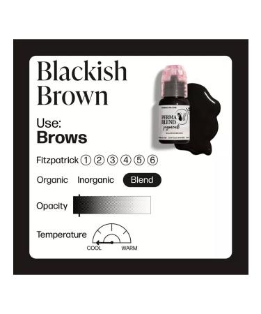 Perma Blend Blackish Brown (15 ml) Pigment for eyebrow tattoo - Buy Online on GoSupps.com