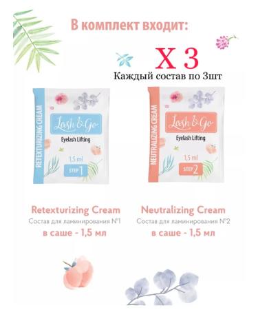 Lash&Go 1 and 2 composition for lamination of eyelash Lesh GO GO GENED 7.25 - Buy Online on GoSupps.com