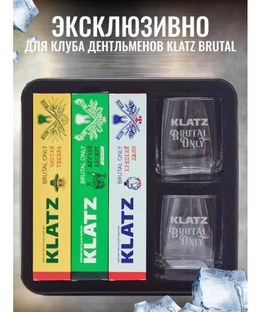 Klatz Set of toothpaste 6 pcs and glass for whiskey 2 pcs - Buy Online on GoSupps.com