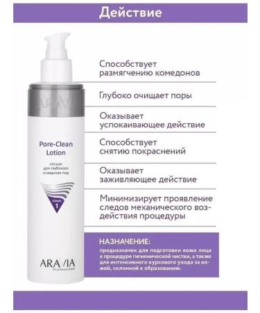 ARAVIA Lotion for deep purification of pores 250 ml - Buy Online on GoSupps.com