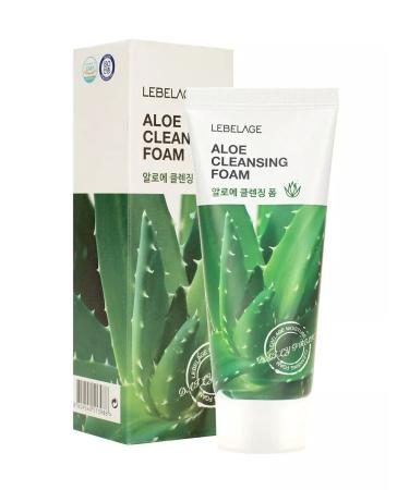 Lebelage Cleansing Foam Aloe Facial Feet with Aloe 100ml extract
