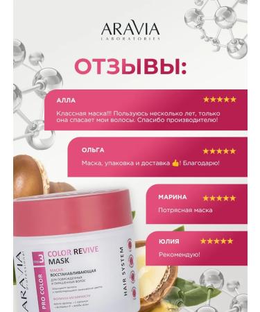 ARAVIA Mask for dyed and damaged hair 300ml - Buy Online on GoSupps.com