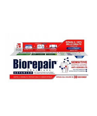 Biorepair Toothpaste Sensitive Double action 75ml - 3pcs - Buy Online on GoSupps.com