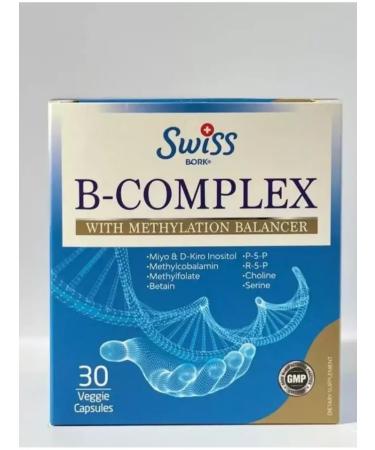 Swiss bork B-complex vitamins in 30 capsules