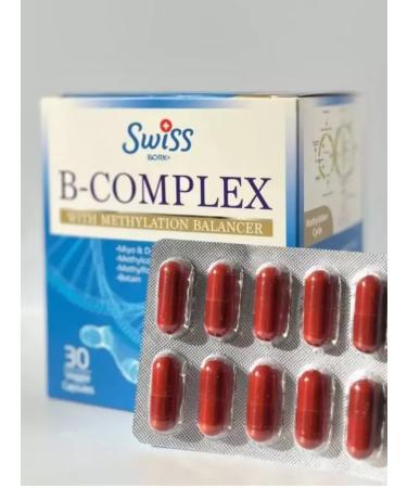 Swiss bork B-complex vitamins in 30 capsules - Buy Online on GoSupps.com