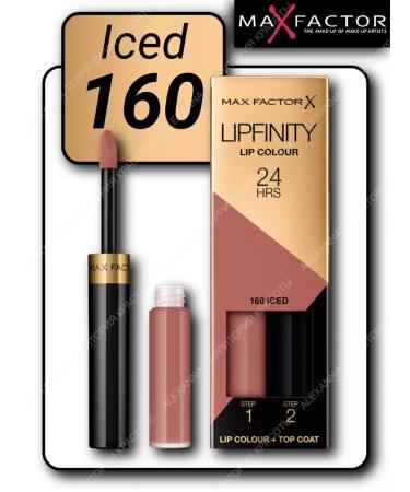 MAX FACTOR Persistent lipstick and moisturizing shine Lipfinity Lip Color 160