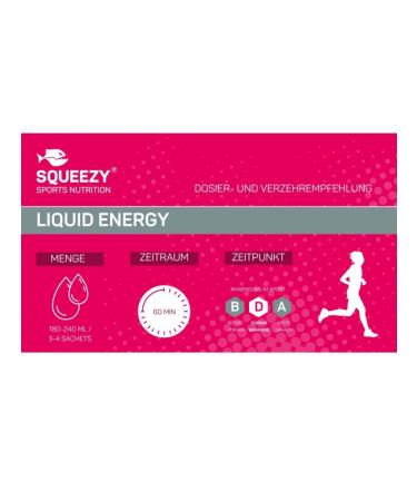 SQUEEZY Energetic gel without caffeine Liquid Energy for running 60 ml - Buy Online on GoSupps.com