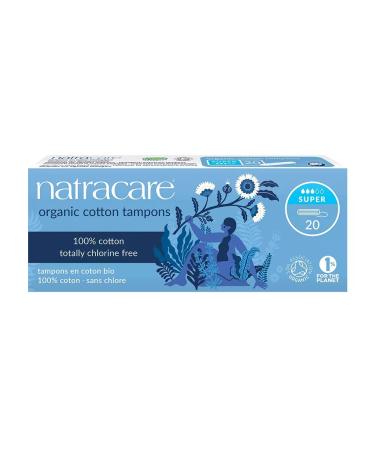 NATRACARE Organic tampons Super 3 drops 20 pcs - Buy Online on GoSupps.com