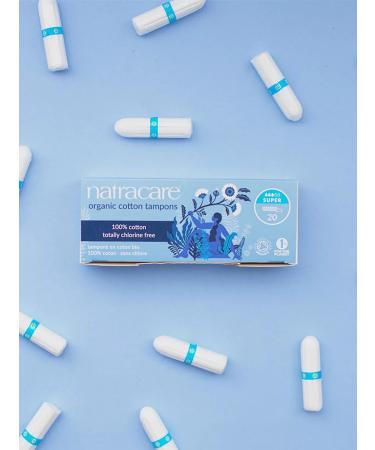 NATRACARE Organic tampons Super 3 drops 20 pcs - Buy Online on GoSupps.com