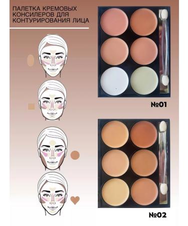 SABBI Face conciller in a palette 6 shades - Buy Online on GoSupps.com