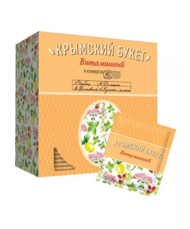CRIMEAN BOUQUET Tea drink vitamin 40*1.5g foil. envelope 2 pcs - Buy Online on GoSupps.com
