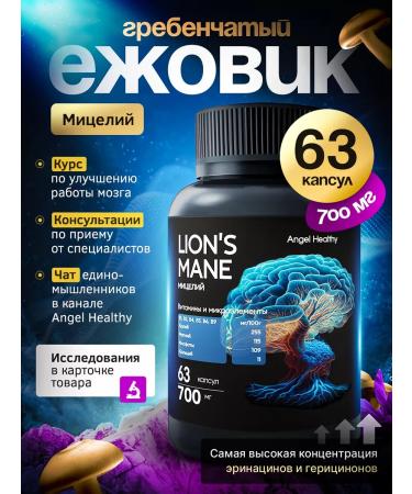 Angel Healthy Grebenchate Ezhovik Micelle 63 capsules 700 mg