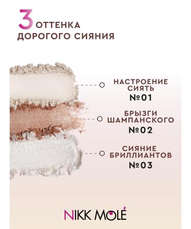 NIKK MOLE Highlighter "champagne spray" No. 02 - Buy Online on GoSupps.com