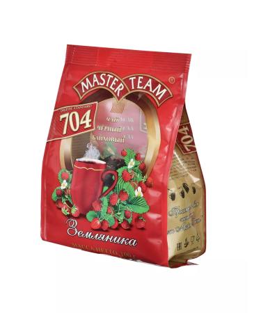 Master Team Black leaf tea with strawberry aroma 704 Standard 100 g - Buy Online on GoSupps.com