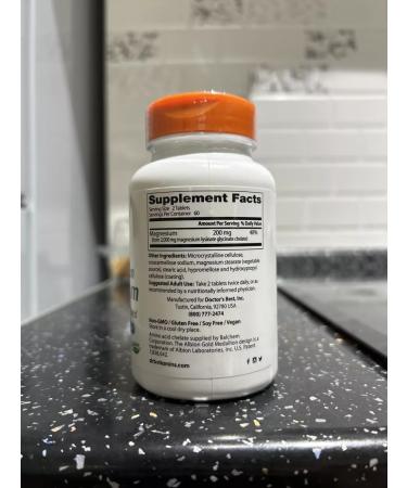 Doctor's Best Magnesium with a high degree of assimilation 100 mg 120 tab - Buy Online on GoSupps.com