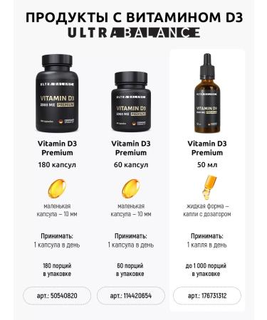 UltraBalance Vitamin D D3 drops D3 2000 ME liquid - Buy Online on GoSupps.com