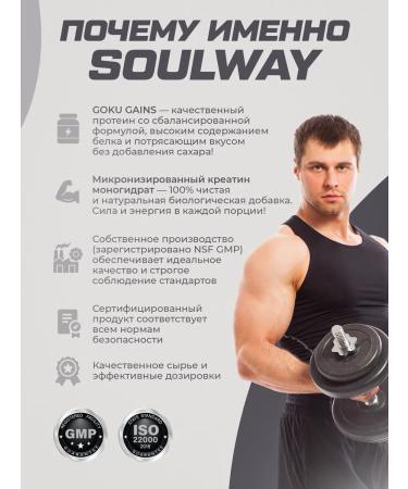 Soul Way Combo set protein chocolate+creatine monohydrate+zinc citrate - Buy Online on GoSupps.com