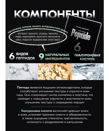 WSkin A set of fabric masks with peptides (3 pcs.) - Buy Online on GoSupps.com