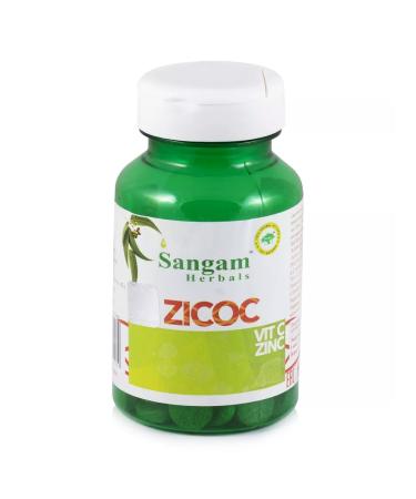 Sangam Herbals Zikok tablets 750 mg. Zinc + vitamin C - Buy Online on GoSupps.com