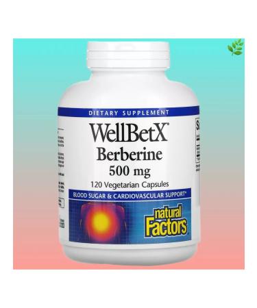 Natural Factors Wellbetx Berberin 500 mg vegetarian capsules