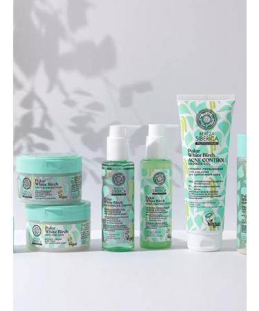 Natura Siberica Gel for washing the face from acne with acids and niacinamide - Buy Online on GoSupps.com