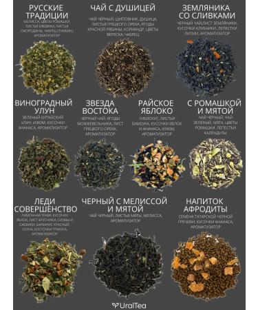 Ural Tea Company Set of leaf tea 60 tastes - Buy Online on GoSupps.com