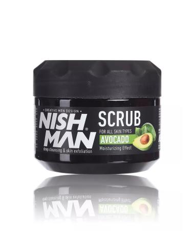 NISHMAN Face and body scrub Avocado cleansing 300 ml - Buy Online on GoSupps.com