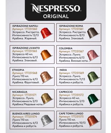 Nespresso Coffee in the capsules of Nepresso Original India 40 pcs - Buy Online on GoSupps.com